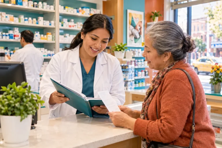 Can a medical prescription be transferred from Colombia to Queens, NY?
