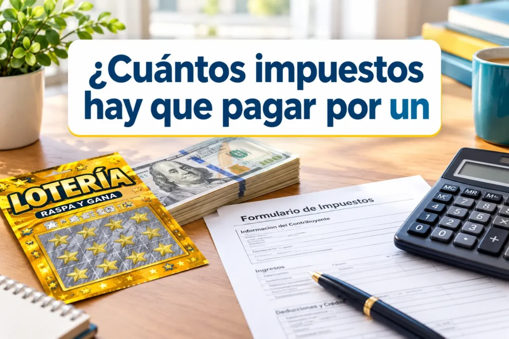 ¿Cuántos impuestos hay que pagar por un billete de lotería de 5.000 dólares