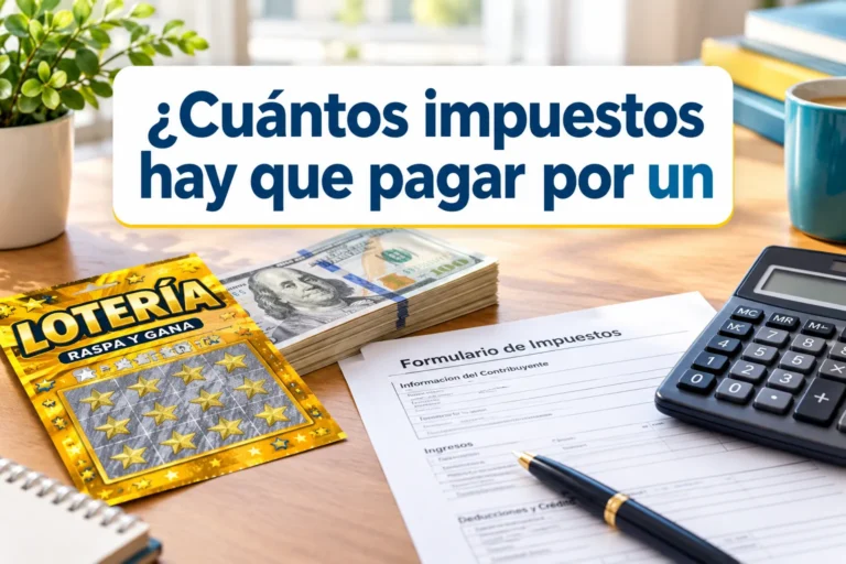 ¿Cuántos impuestos hay que pagar por un billete de lotería de 5.000 dólares